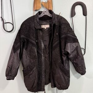 Vintage black leather jacket